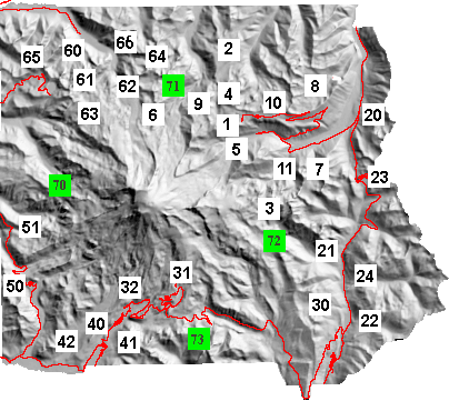 Mt. Rainier Reference Map